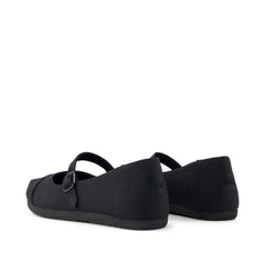 Womens Alpargata Mary Jane Black Canvas