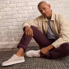 Mens Carlo 2.0 Lace-Up Sneaker Taupe Mesh