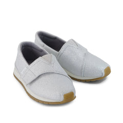 Resident Plus Toddler Sneaker Silver Metallic Twill