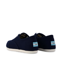 Womens Cordones Plus Sneaker Navy Canvas