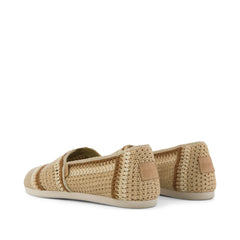 Womens Alpargata Classic Almond Crochet