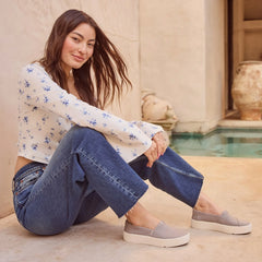 Verona Grey Slip On Sneaker
