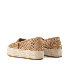 Womens Valencia Platform Espadrille Bronze Deco Basket Weave