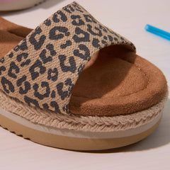 Diana Kids Sandal Natural Leopard Spots