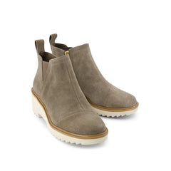 Womens Maude Wedge Boot Canteen Suede