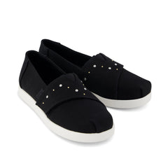 Alpargata Classic Kids Shoe Black Brushed Twill