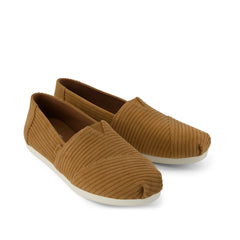 Womens Alpargata Classic Tan Cordurory