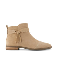 Womens Stacey Ankle Bootie Taupe Suede