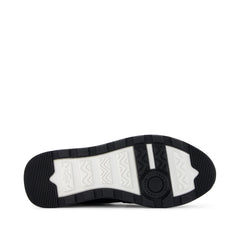 TRVL Lite Retro Runner Black Suede Water Repellent Sneaker