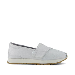 Resident Plus Kids Sneaker Silver Metallic Twill