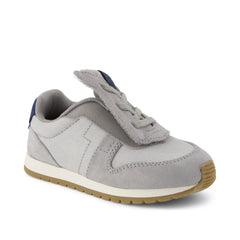 TRVL LITE Retro Runner Toddler Sneaker Water Repellent Grey Vintage Twill