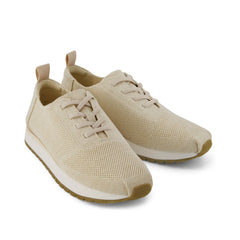 Womens Resident Plus Lace-Up Natural Metallic Knit