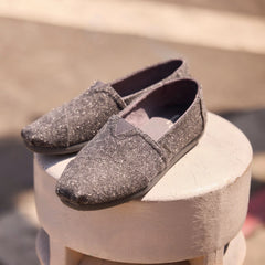 Mens Alpargata Classic Black Flecked Tweed