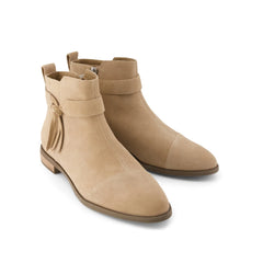 Womens Stacey Ankle Bootie Taupe Suede
