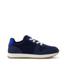 TRVL LITE Retro Runner Kids Sneaker Water Repellent Multi Navy Vintage Twill