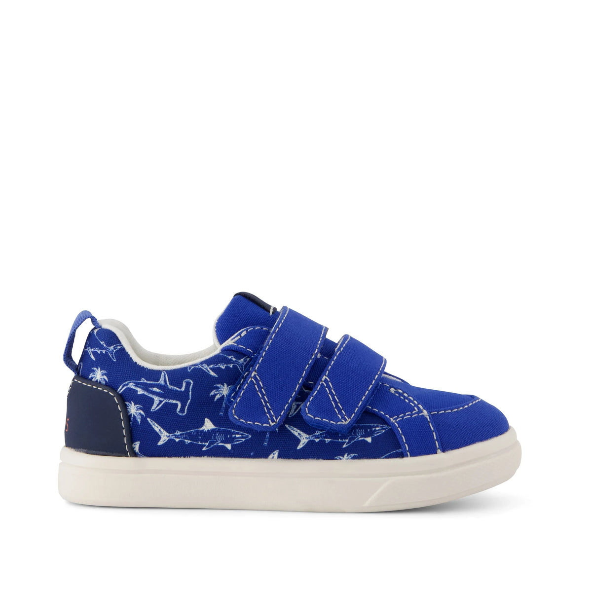 Cruz Double Strap Toddler Sneaker Blue Iris Sharks