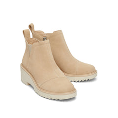 Maude Oatmeal Suede Wedge Boot