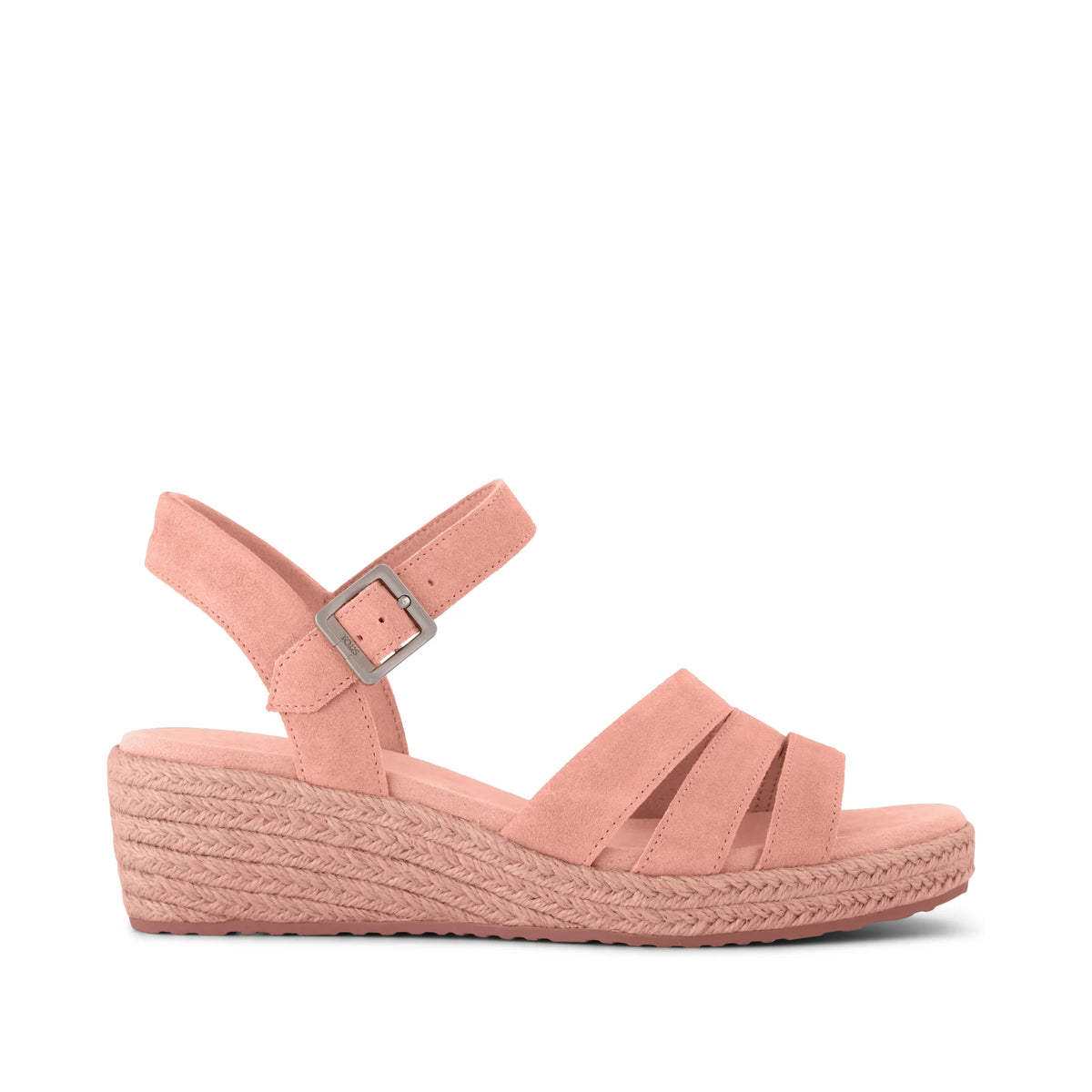 Womens Julia Wedge Sandal Bloom Suede