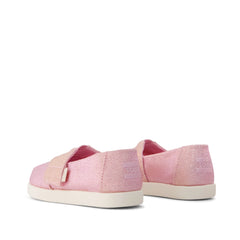 Alpargata Classic Toddler Shoe Pink Quartz Iridescent Woven