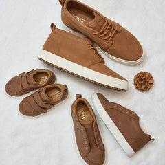 Mens Carlo Mid Terrain 2.0 Sneaker Water Resistant Tan Leather