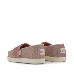Alpargata Classic Toddler Shoe Rose Glitter Corduroy