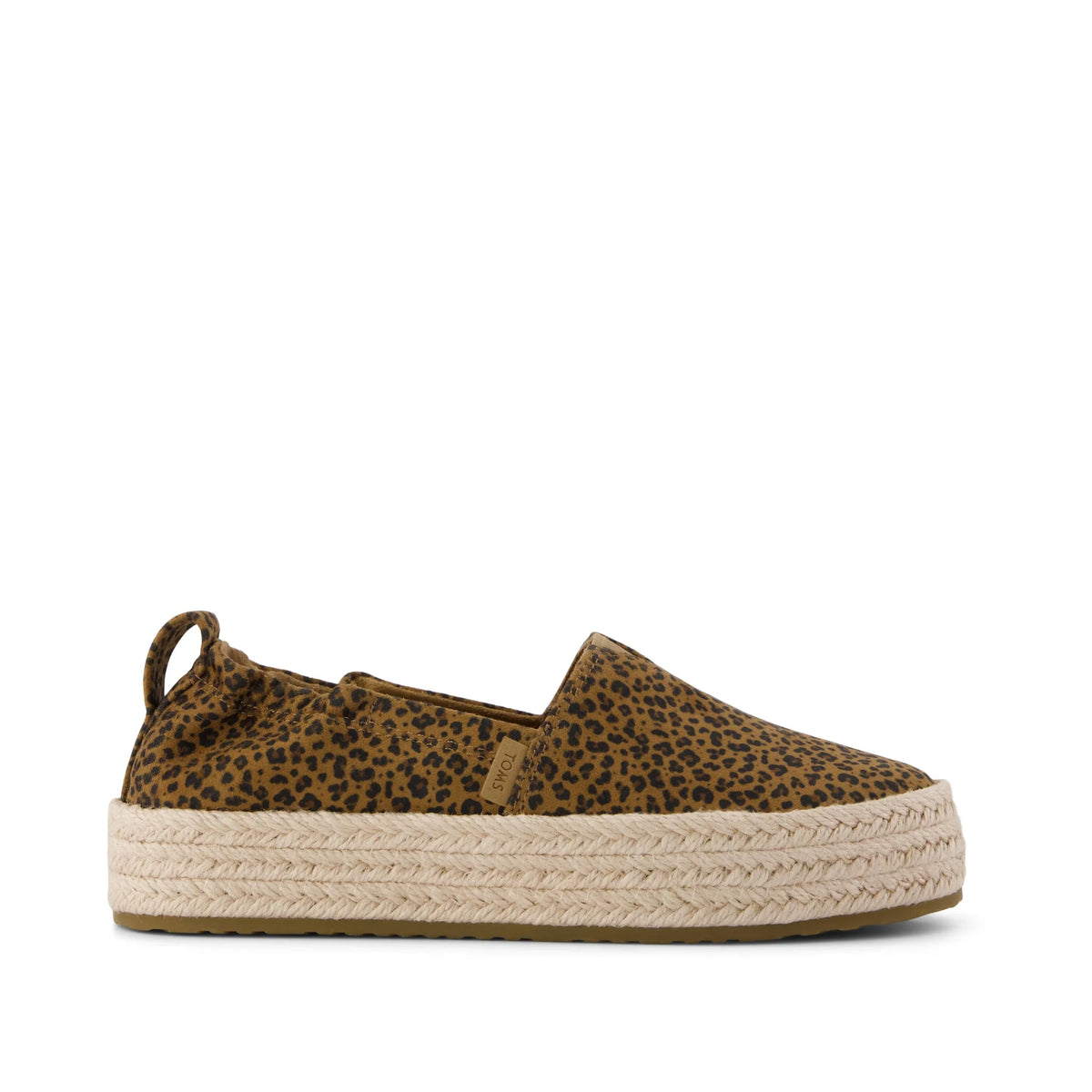 Valencia Platform Kids Espadrille Toffee Leopard Print