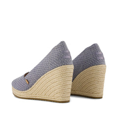 Womens Essential Wedge Niagara Mist Chambray Dot