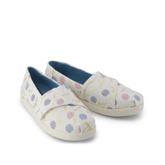 Alpargata Classic Kids Shoe Egret Dragonflies Printed Canvas