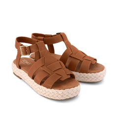 Womens Jac Fisherman Sandal Brown Sugar Leather