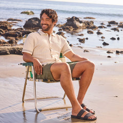 Mens Nico Sandal Black Canvas