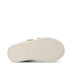 Cruz Double Strap Toddler Sneaker Egret Foil Rainbows