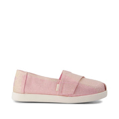 Alpargata Classic Kids Shoe Pink Quartz Iridescent Woven