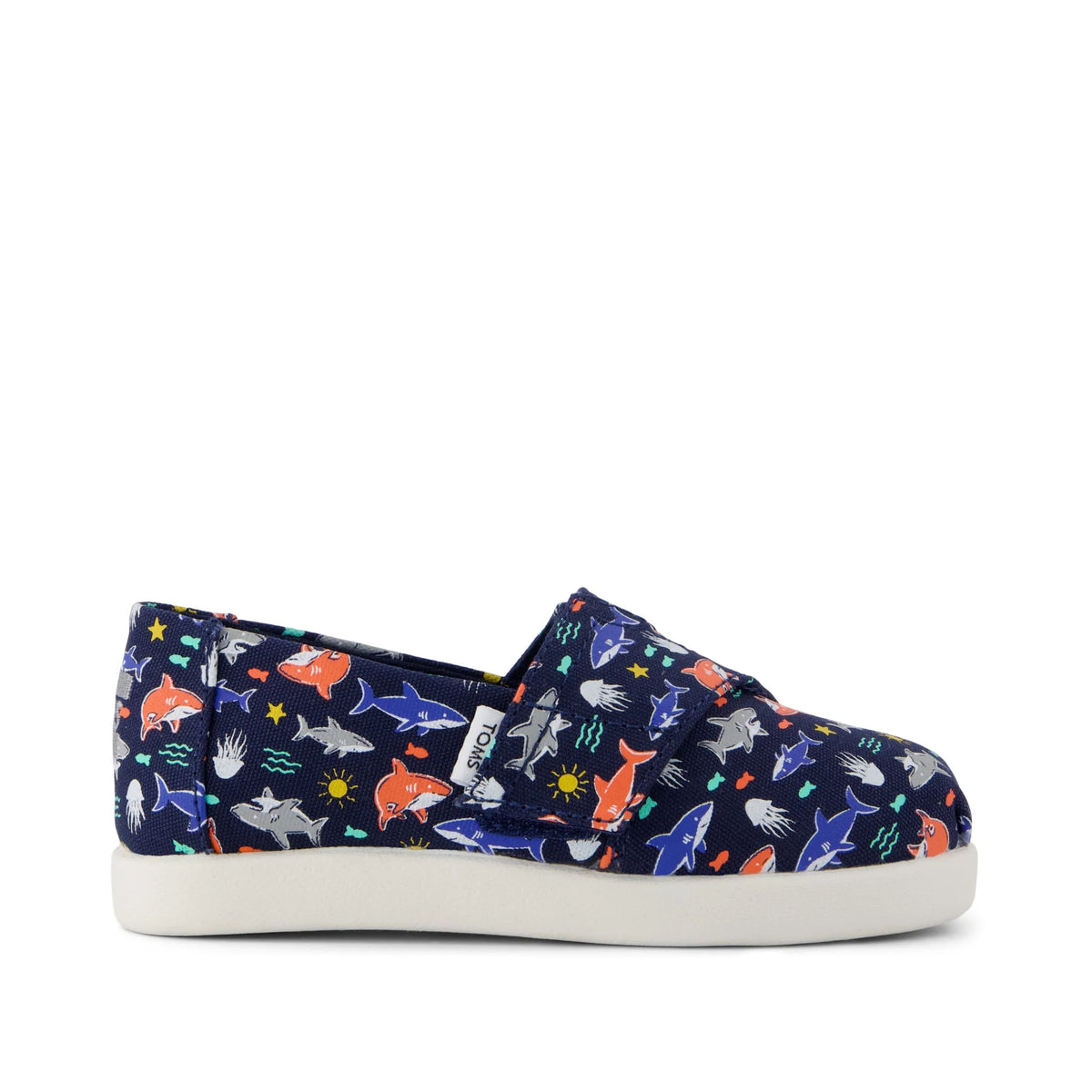 Alpargata Classic Toddler Shoe Navy Glow in the Dark Shark Friends