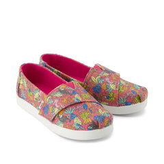 Alpargata Classic Kids Shoe Fuchsia Birds of Paradise Print