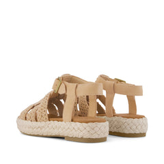 Womens Jac Fisherman Sandal Caramel Crochet