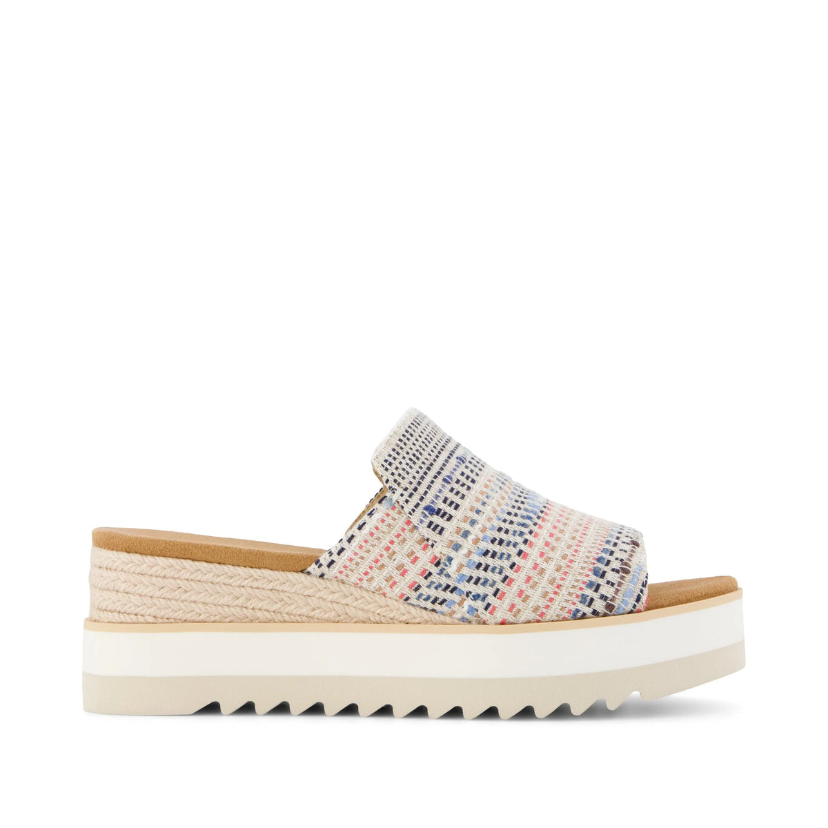 Womens Diana Mule Wedge Sandal Global Stripes