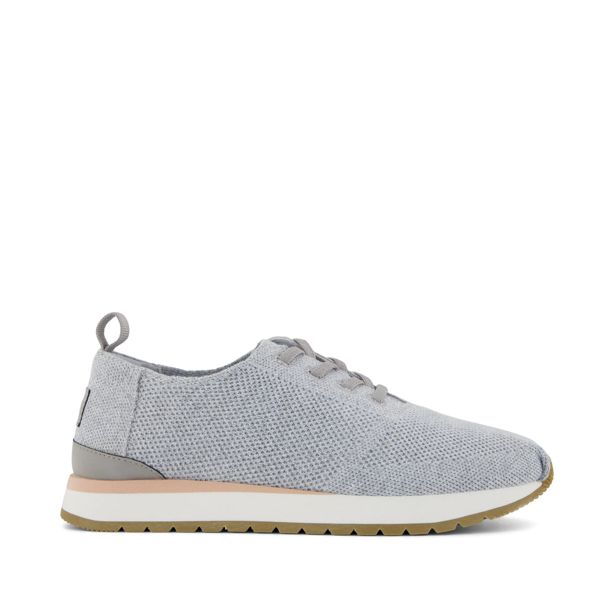 Womens Resident Plus Lace-Up Grey Knit