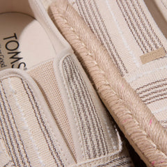 Womens Palmera Plus Natural Metallic Stripe