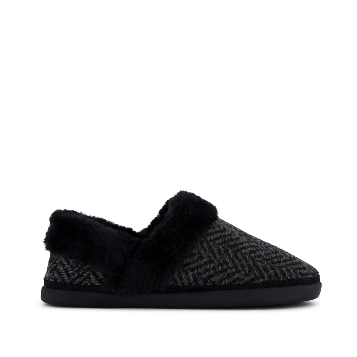 Womens Oslo Convertible Slipper Black Herringbone