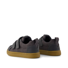 Cruz Double Strap Toddler Sneaker Forged Iron Deboss Suede