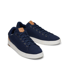 TRVL LITE Navy Canvas Lace-Up Sneaker