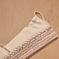 Valencia Platform Kids Espadrille Champagne Glimmer