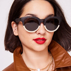 Florentin Tortoise Oatmilk Fade Traveler Sunglasses