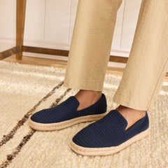 Mens Santiago Loafer Navy Mesh