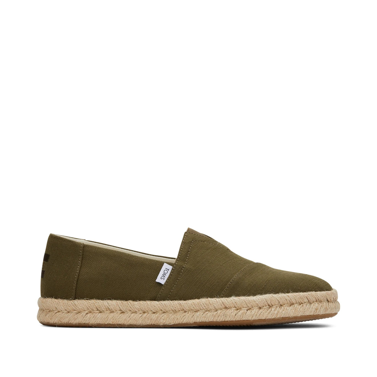 Alpargata Rope 2.0 Espadrille Olive Recycled Cotton Slubby Woven
