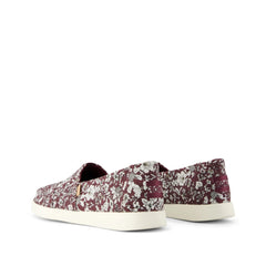 Womens Alpargata Plus Burgundy Floral Print