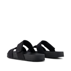 Mens Nico Sandal Black Canvas
