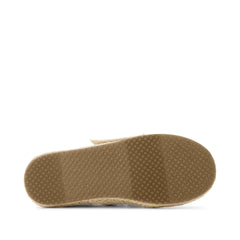 Carolina Lace-Up Kids Espadrille Metallic Embroidered Palm Trees