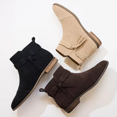 Womens Stacey Ankle Bootie Black Suede