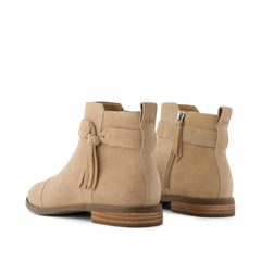 Womens Stacey Ankle Bootie Taupe Suede